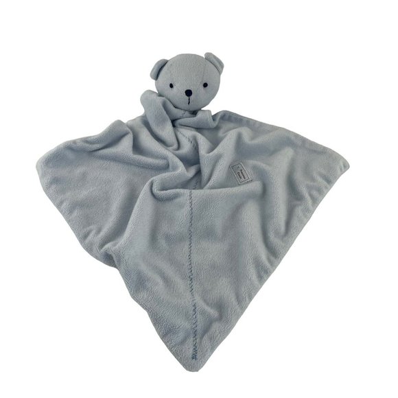 Carters Just One Year Blue Teddy Bear Lovey 12" Precious Firsts Rattle - Picture 1 of 7
